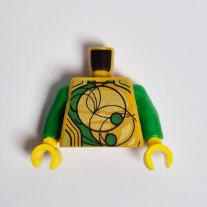 Gold & Green w/ Graphical Design & Green Sleeves