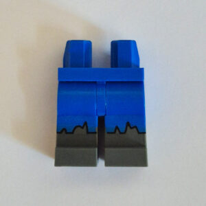 Blue w/ Scruffy Edges & Grey Bottoms