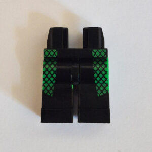 Black w/ Green Fishnet Details On Side