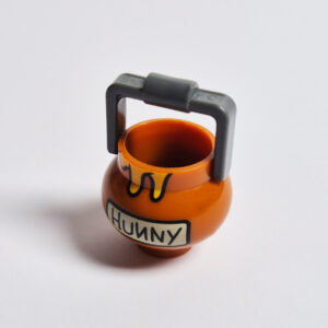 Pot w/ Handle - Dark Orange w/ 'HUNNY'