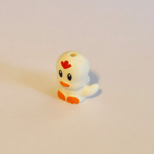 Baby Bird - White w/ Orange