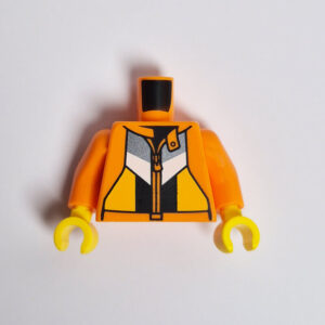 Orange w/ Zipper & Colored Graphic