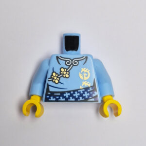 Light Blue w/ Dark Blue & Gold Graphical Accents