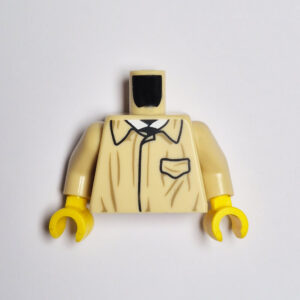 Light Tan Collar Shirt w/ Pocket