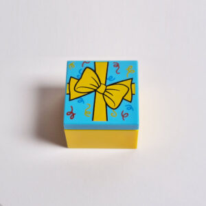 Yellow & Blue Present w/ Ribbon