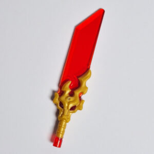 Sword - Trans Red w/ Gold Dragon Hilt