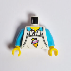 Light Azure Sleeves w/ White Overalls & Ice-Cream Icon