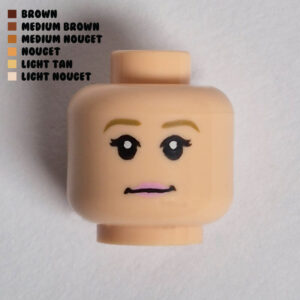 Light Pink Lips w/ Neutral Expression : Light Nougat