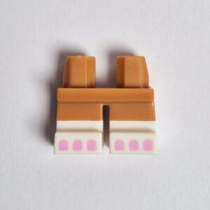 Light Brown & White w/ Pink Toes ( Short )