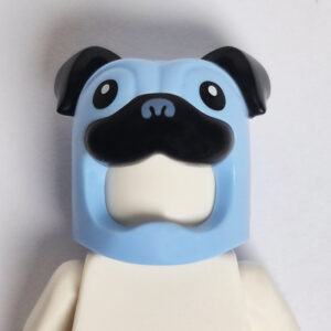 Dog Mask - Bright Light Blue