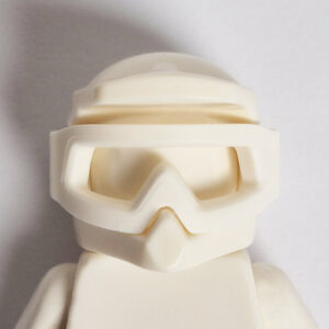 Motorbike Helm - White w/ Sports Goggles