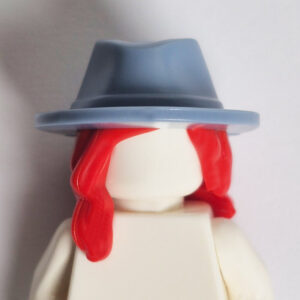 Cowboy Hat- Sand Blue w/ Long Red Hair