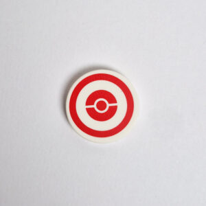 White Tile w/ Red 'Pokeball' Target