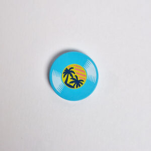 Vinyl Record - Light Aqua Blue w/ Palm Tree's Graphic